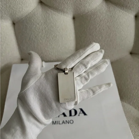 Prada Exotic Skins with Stainless Steel Keychain - Picture 2 of 6